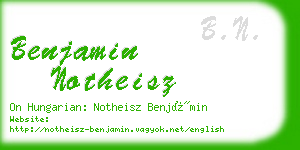 benjamin notheisz business card